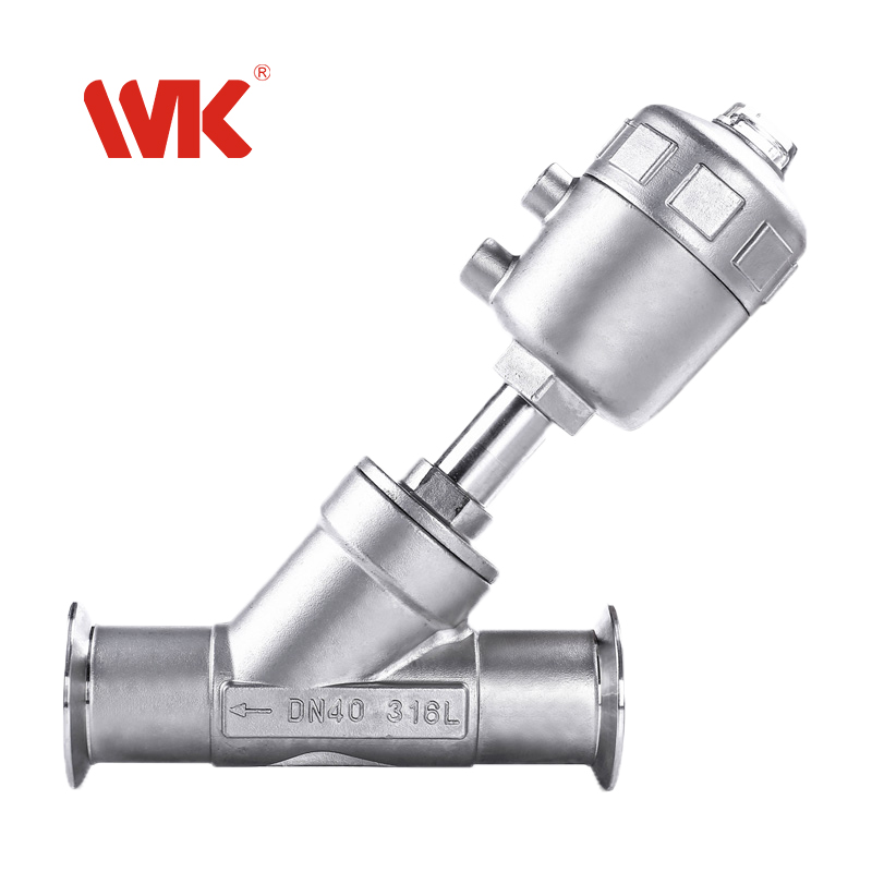 快裝氣動角座閥 快裝氣動角座閥