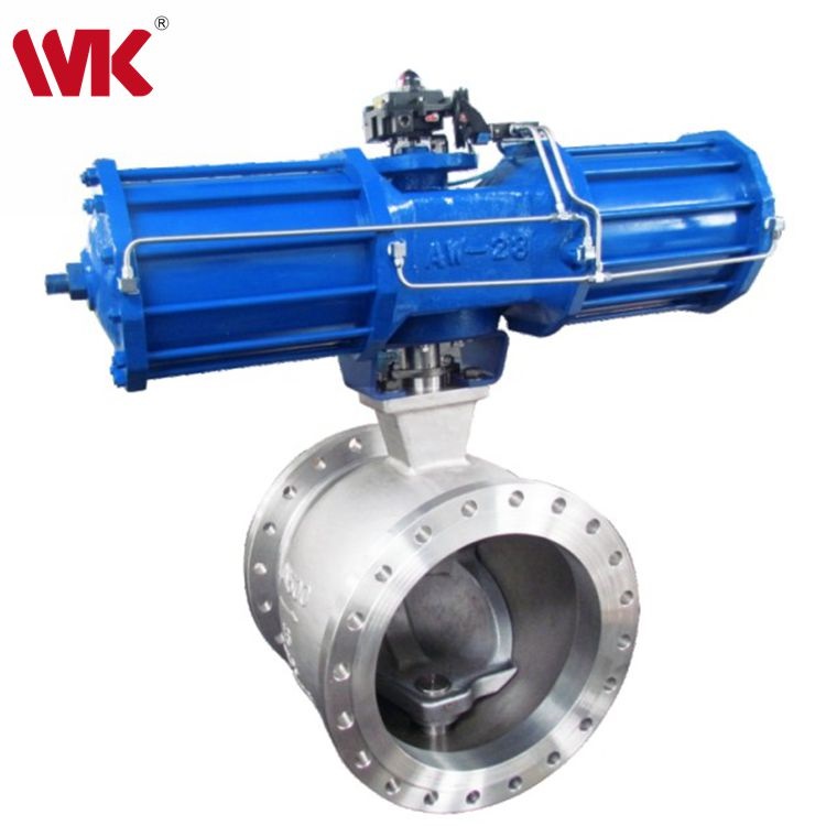 氣動法蘭V型球閥 氣動法蘭V型球閥